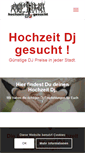 Mobile Screenshot of hochzeit-dj-gesucht.de