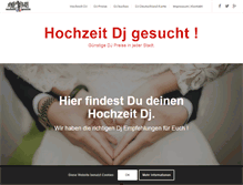 Tablet Screenshot of hochzeit-dj-gesucht.de